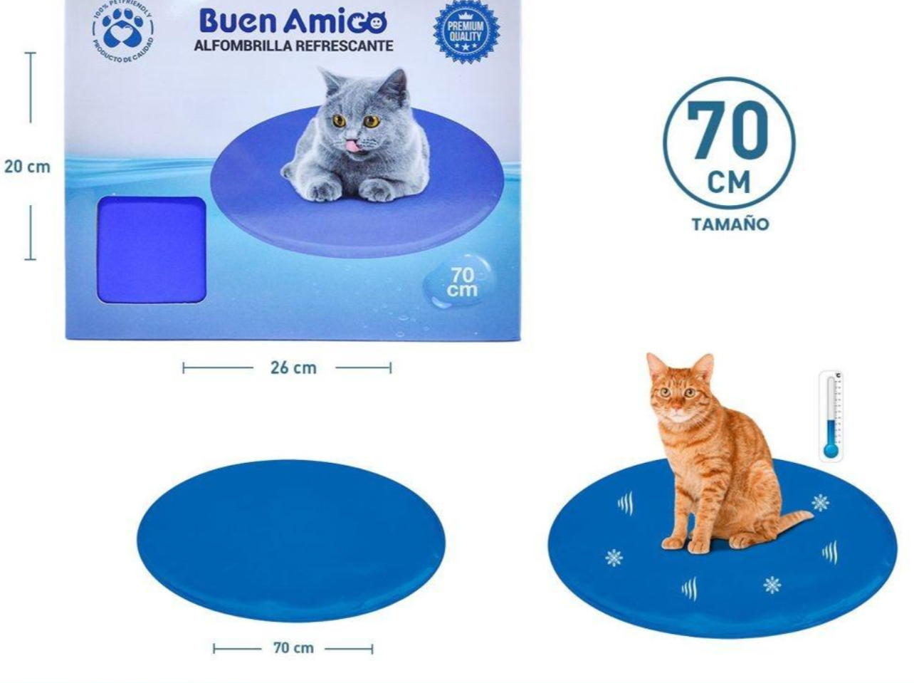 Alfombra Refrescante Gat@s L
